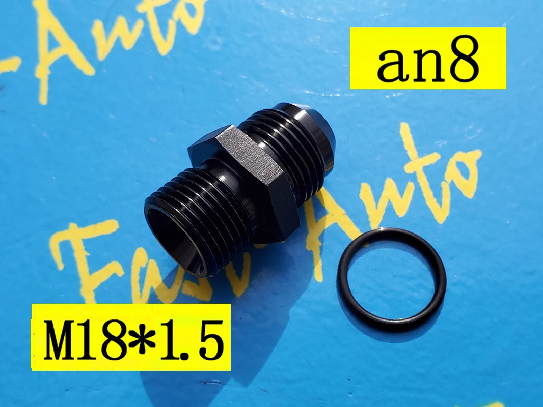male M18 P1.5 M18 * 1.5 M18 x 1.5 16*1.5 to 8an an8 an 8 male adaptor adapter Fitting