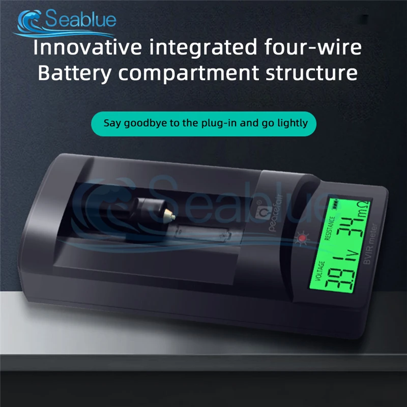 LCD Digital Display Battery Voltage Internal Resistance Tester 0~999mΩ Universal 18650 Lithium Battery AA AAA Detection