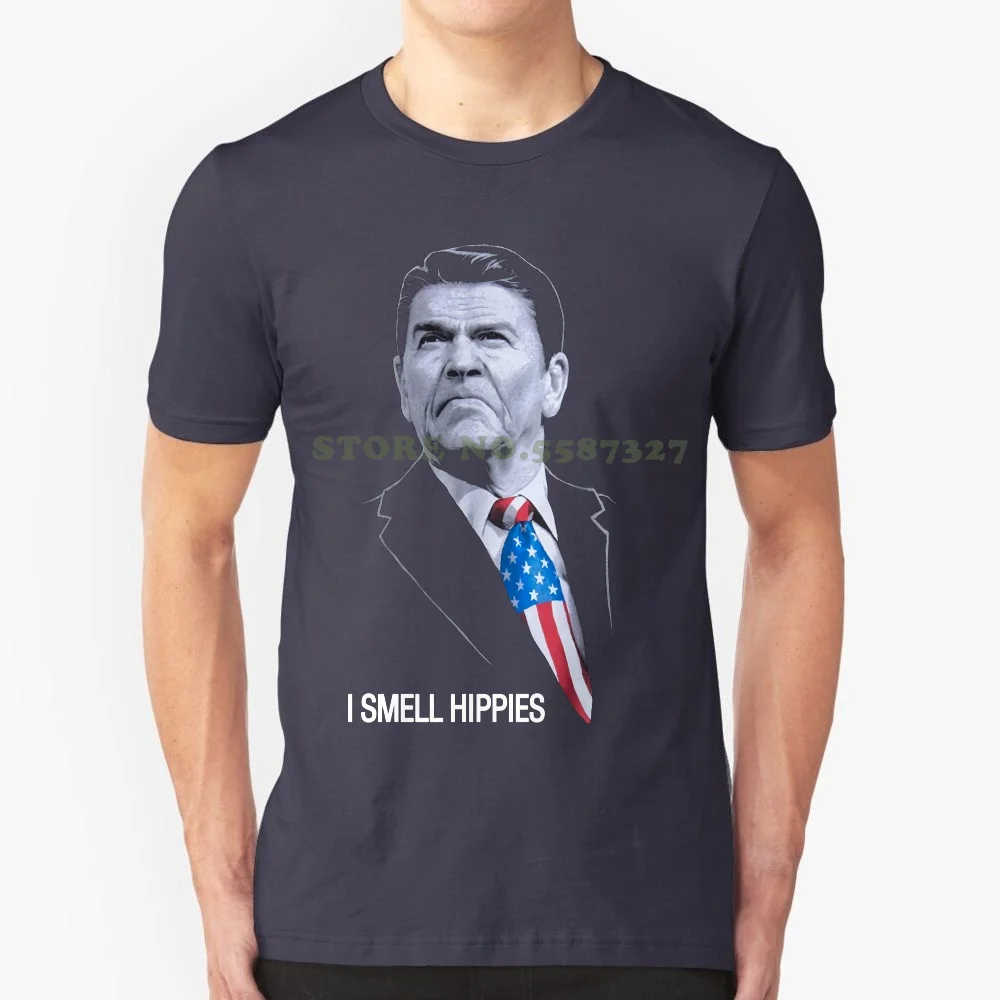 I Smell Hippies | Funny Ronald Reagan Conservative Merica Usa Unisex T-Shirt