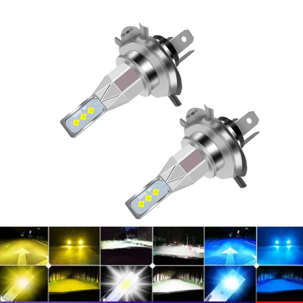 

New 2pcs H7 H8 H11 HB4 9006 HB3 9005 H16 H10 H4 Car HeadLights Luces LED Auto Headlamp Bulbs Nebbia Motorycle 6000K 12V 24V