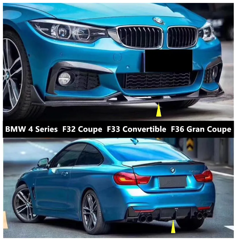 

Carbon Fiber Front Rear Lip Spoilers For BMW 4 Series F32 Coupe F33 Convertible F36 Gran Coupe 2013-2020 Bumper Diffuser Spoiler