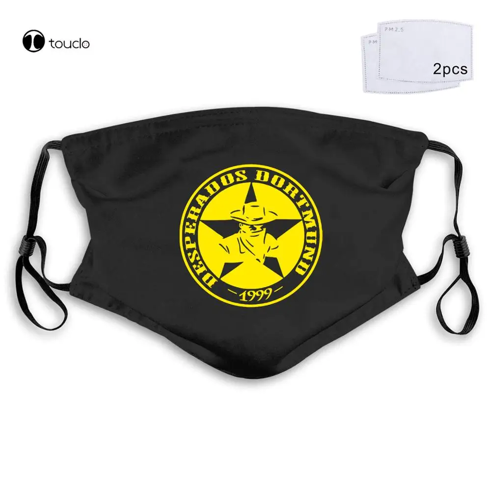 Mascarilla facial lavable y reutilizable para hombre, máscara de bolsillo con estampado de fútbol, Desperados, dortquez, ULTRAS, nuevo