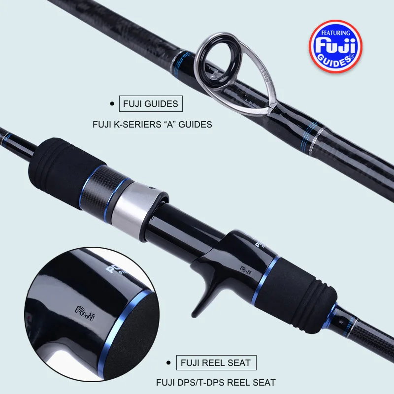 Seekbass Japan Fuji Guides Reel Seat Slow Pitch Jigging Rod 6