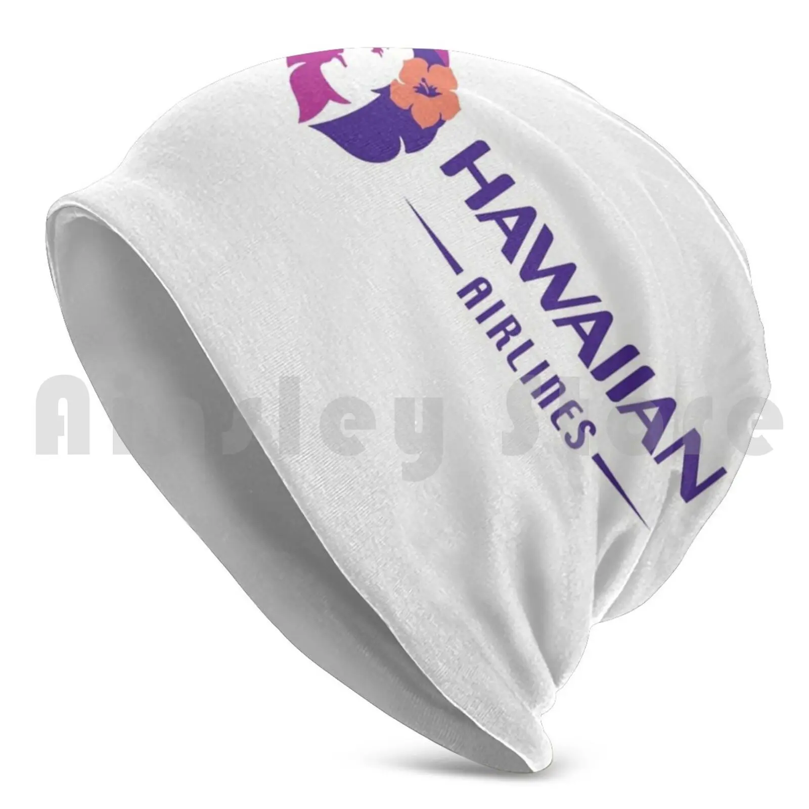 Beanies Knit Hat Hawaiian Aviation Tail Boeing 767 767 200 Vertical Stabilizer Airplane Historical Historic