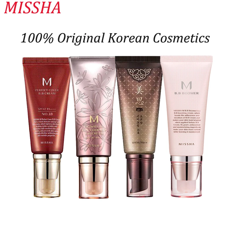 Original MISSHA M Perfect Cover BB Cream Signature Real Complete Brightening CC Whitening Base Primer Korea Cosmetics