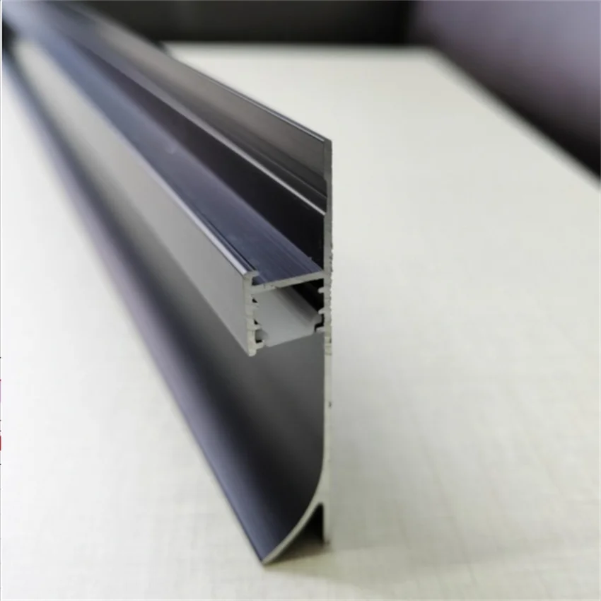 

Free Shipping Good Quality Factory 6063 Aluminium Extrusion Matt Black Powder Coating Aluminum Profiles