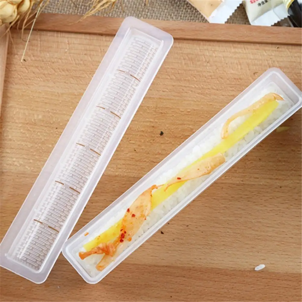 3pcs/set Laver Rice Roll Sushi Mold Non Stick Japanese Roll Sushi Maker Handmade White Practical Portable Bento Cooking Tools