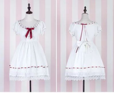 Kawaii Cô Gái Victoria Đầm Sweet Lolita Đầm Vintage Phối Ren Nơ Cosplay Gothic Đầm Công Chúa Gothic Lolita OP Loli Cos