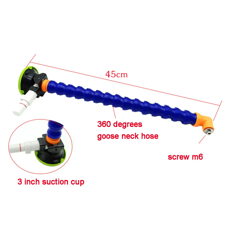 PDR King Tools Paintless Dent Repair Kit  3Inch  Suction Cup With 360 Degree Adjustable Goose Neck Pipe Bracket Dent Repair