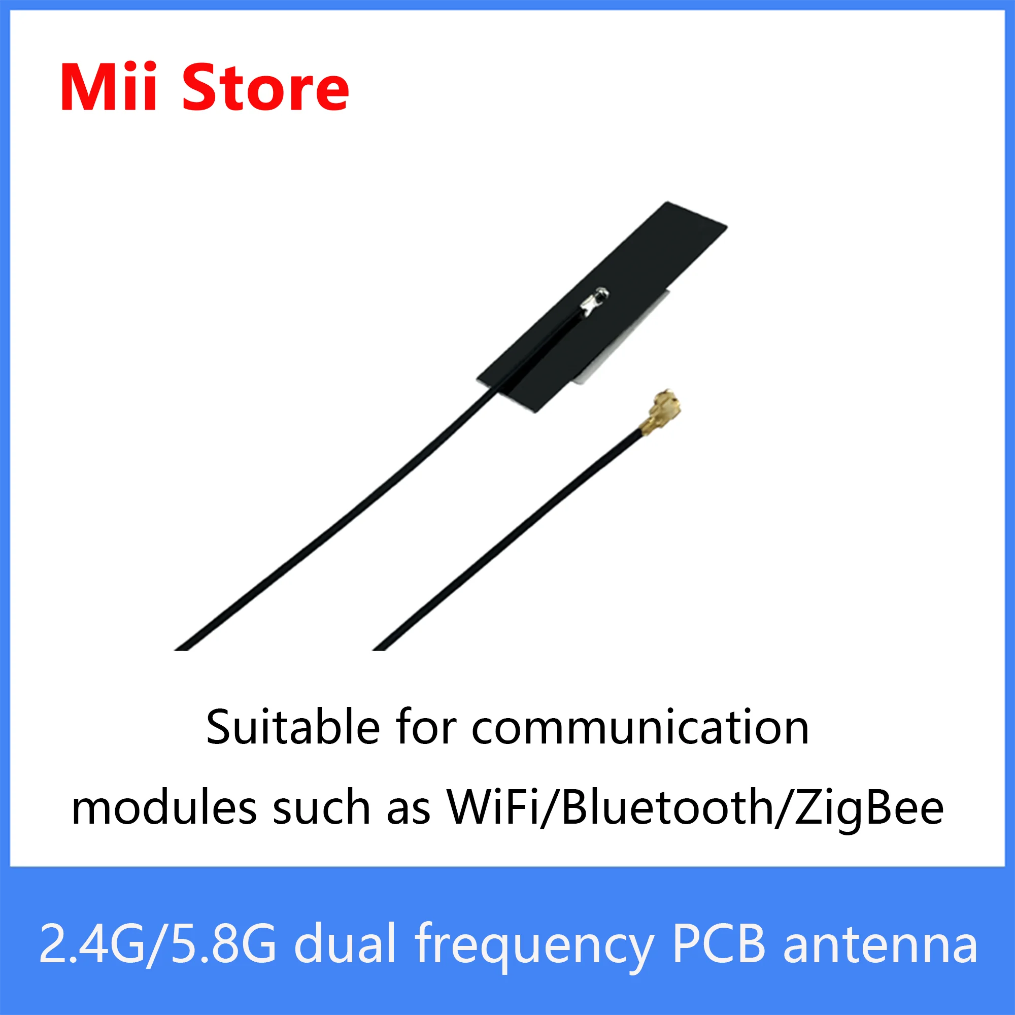 2.4G/5.8G dual-band WiFi module antenna IPEX omnidirectional high gain built-in PCB antenna with adhesive