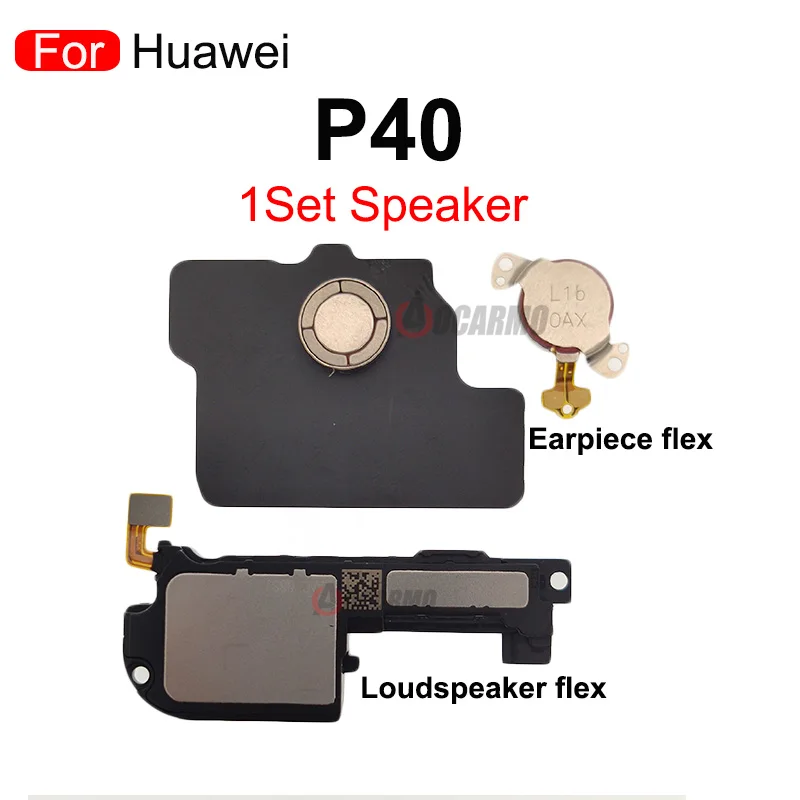 For Huawei P30 P40Pro P40Pro Plus Top Earpiece Magnet Metal Sheet EarSpeaker Buzzer Ringer Bottom Loud Speaker Flex Cable Repair