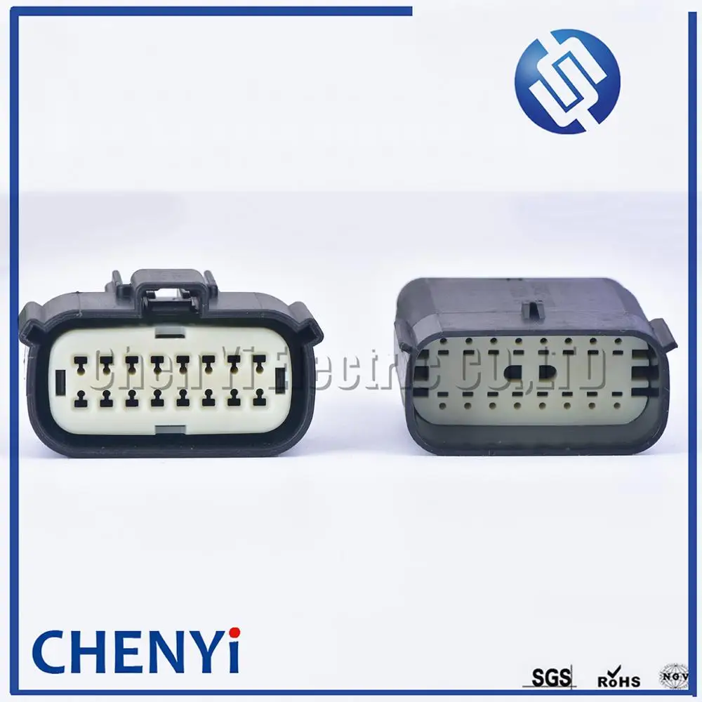 16 Pin 33472-1601 33482-1601 Headlight Socket Automotive Lamp Light Connector For Ford Focus Mondeo EDGE Fiesta 33472-1740