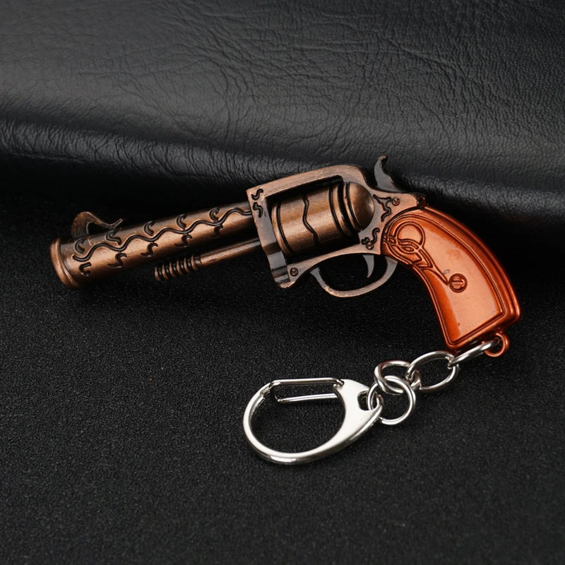 Cool Game Pistole Form Keychain Metall P92 R45 R1895 Modell Spielzeug Schlüssel Ring Geschenk