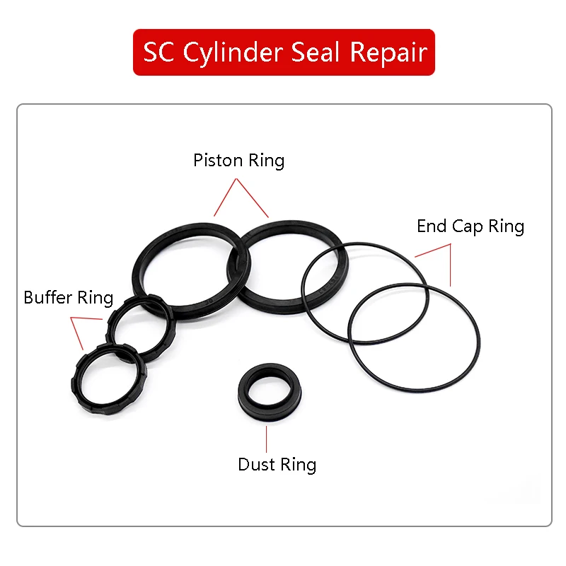 SC MAL SDA Air Cylinder Repair Kits Airtac Standard Piston Seal Ring Kit Pneumatic