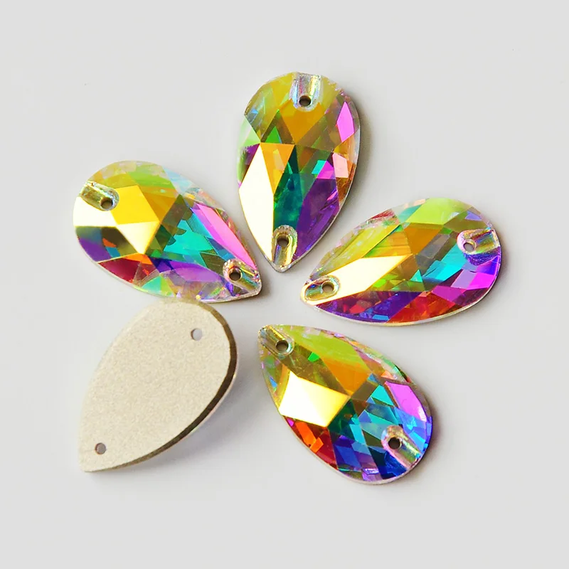3230 Crystal AB Color Rhinestones Flat Back Sewing Garment Stones Crystal Glass Strass For DIY Wedding Dress Decoration