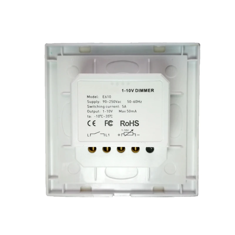 Imagem -04 - Ltech-led Dimmer Wall Mount Controller Entrada de Alta Tensão on Off Switch Painel de Botão Manual sem Fio Dim 010v ac 110v 240v Novo