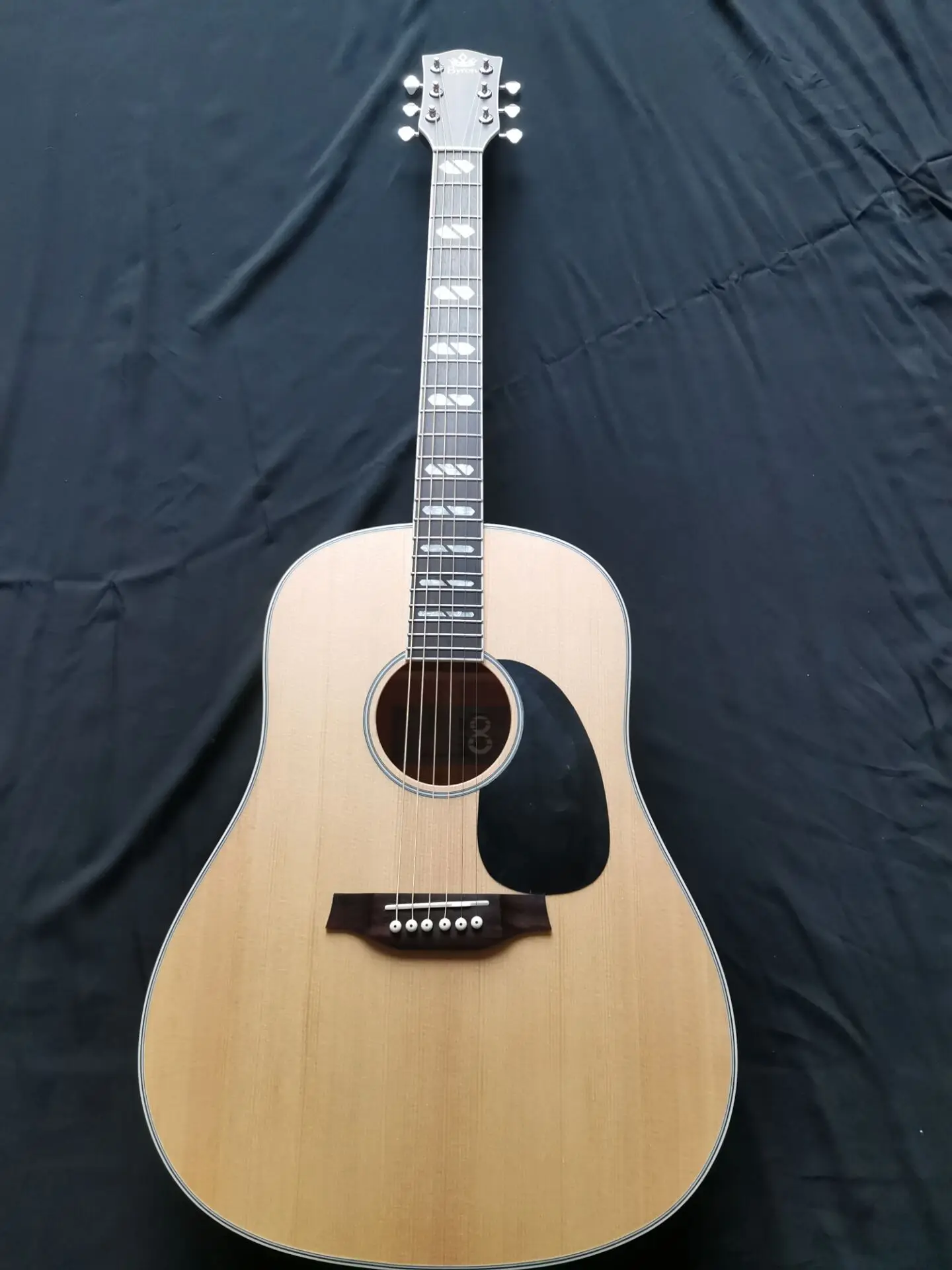 

free shipping dreadnought satin guitar slope shoulder customize guitars professional 6 string acoustic electric guitar