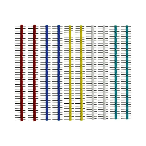 Imagen 2 del producto Placa de conector de cabezal de Pin, cable macho de 1x40, 200 MM, paso de 11MM, seis colores, 1x40, 40 p, 40 pines para PCB, 2,54 piezas