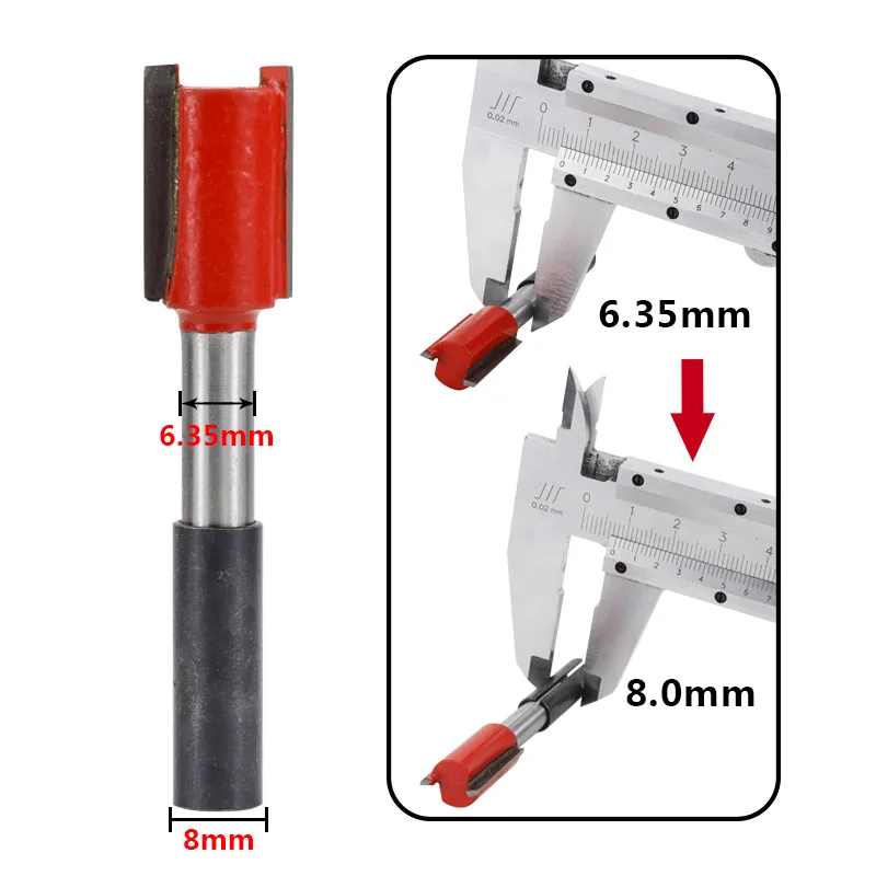 1pc 6mm 6.35mm 8mm 9.5mm 10mm 12mm 12.7mm Shank Adapter Collet CNC Router Tool Holder Milling Chuck Collet