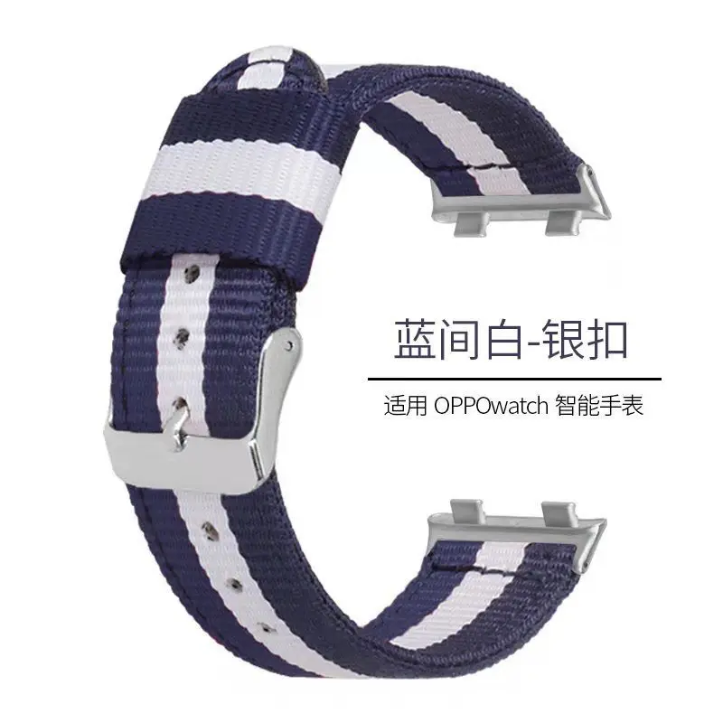 ไนลอนสำหรับ OPPO นาฬิกา41มม.46มม.สร้อยข้อมือที่มีสีสันสำหรับ OPPO นาฬิกา41มม.46มม.สายรัด