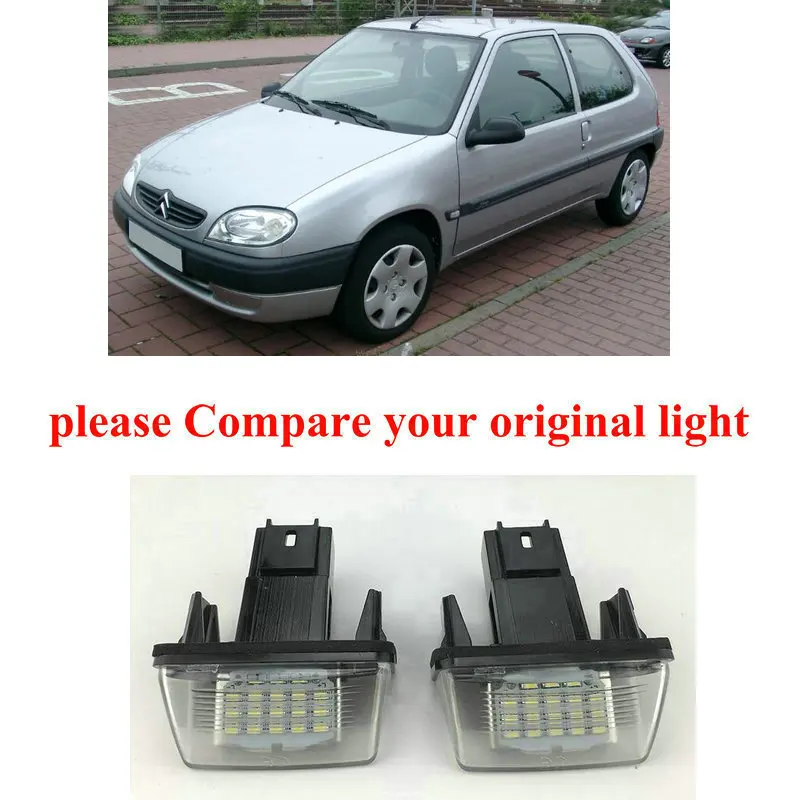 

Car Accessories Special Car License Plate Lamp For citroen saxo mk1 mk2 automotive goods car products canbus error free