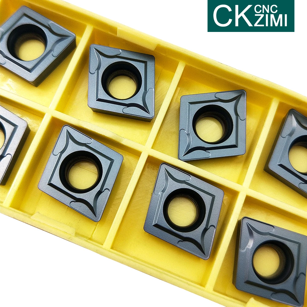 10PCS CCMT120404 LF6018 CCMT120408 LF6018 CNC In Acciaio Inox Utensili Da Taglio In Carburo di Tungsteno Inserti in metallo tornio strumenti CCMT 1204