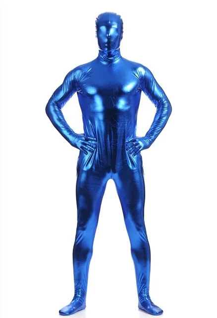 Spandex bodysuit glanzende Catsuit sexy unisex Zentai volledig pak kostuum partij wetlook unitard voor volwassenen en kinderen S-3XL