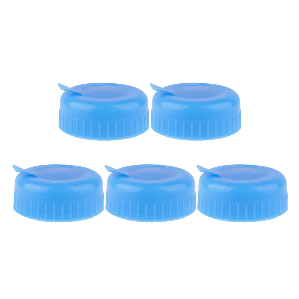 5pcs Water Jug Caps Gallon Drinking Water Bottle Screw on Cap Replacement Anti Splash Antileak Lids for 55mm Gallon Water Jug