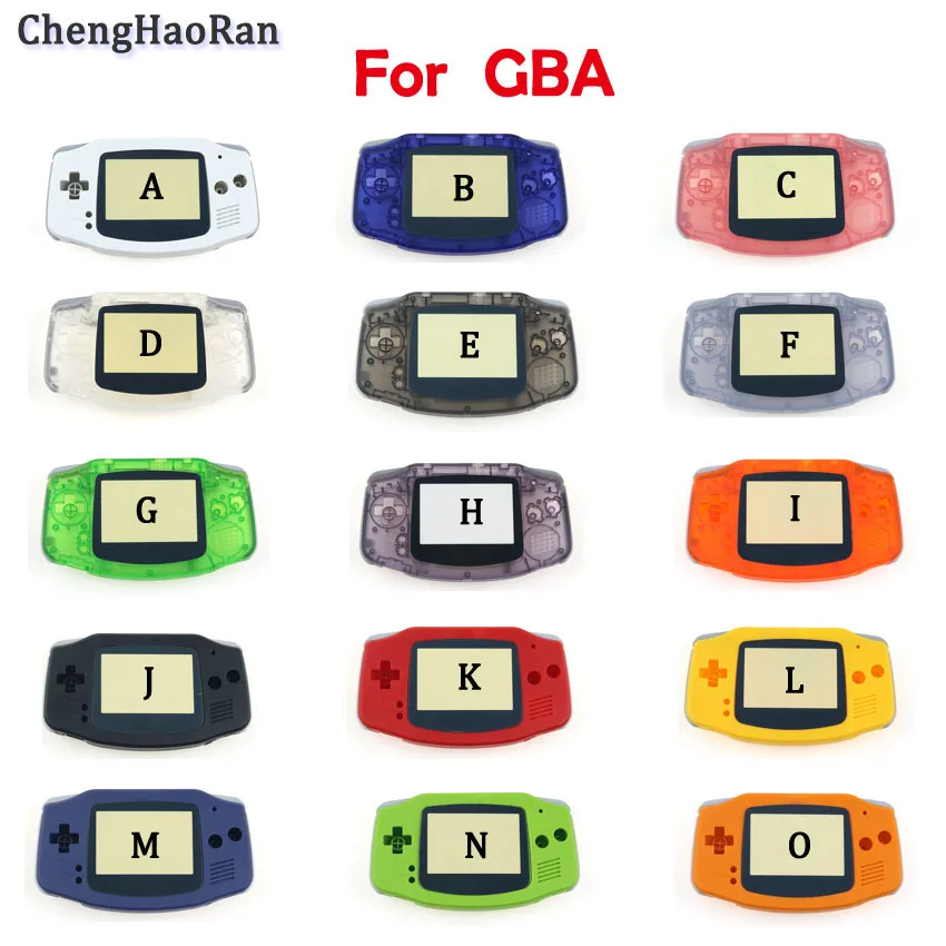 

15colors 1set Full housing GBA CASE For Nintend GameBoy advance replacement shell COVER CASE