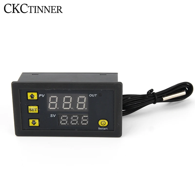 W3230 Mini Digital Temperature Controller Thermostat 12V 24V 220V Regulator Heating Cooling Control Thermoregulator With Sensor