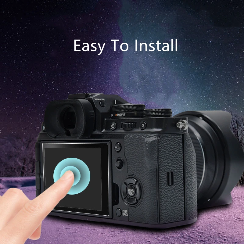 2 Chiếc Fuji XT4 XT3 Camera Kính Cường Lực 9H Camera Kính Cường Lực Bảo Vệ Màn Hình Cho Máy Ảnh Fujifilm Fuji X-T4 X-T3 x-T2 X-T1 X-H1 Camera