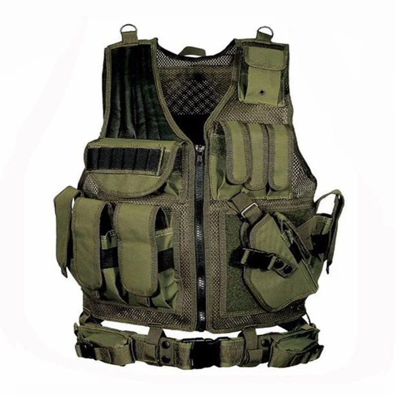 Military Hunting Tactical Vest Air Gun Colorful Bullet Armor CS War Game Accessories Multifunctional Adjustable Molle Vest