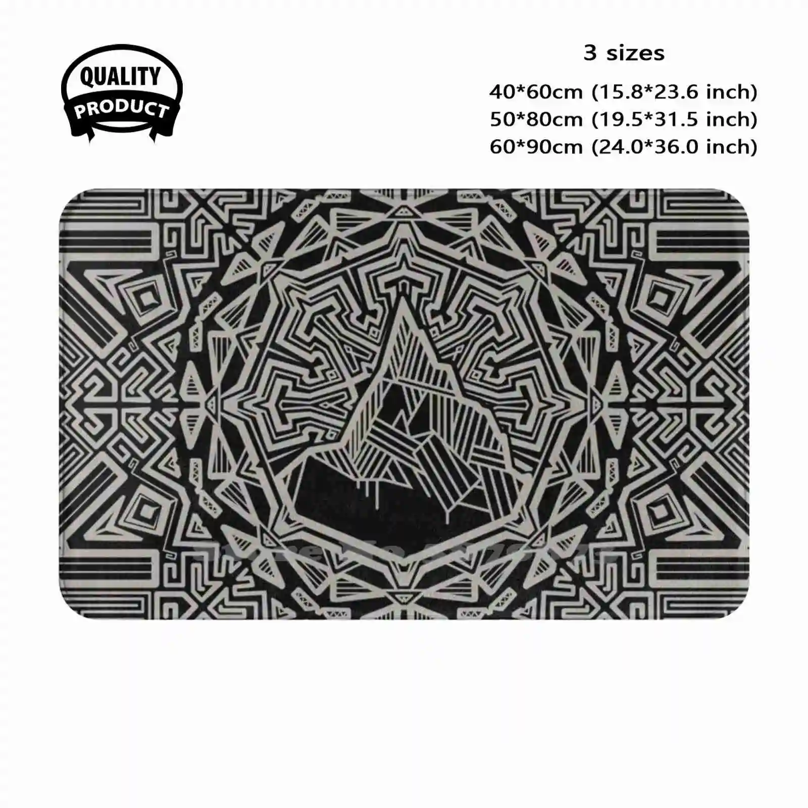 Mandala Of Dwarves ( Mountain Version ) Soft Cushion Home Carpet Door Mat Car Rug The Middle Earth The The Return Of The King