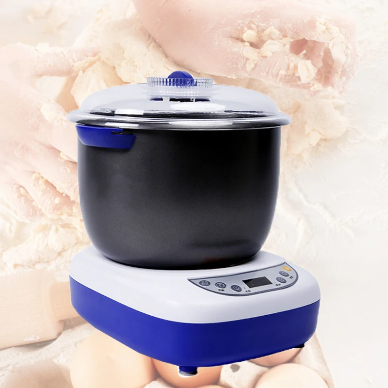 Mezcladores de harina eléctricos para el hogar, máquina mezcladora de masa de 5,5 l, tostador automático de Pizza, mezclador de Pasta de pan