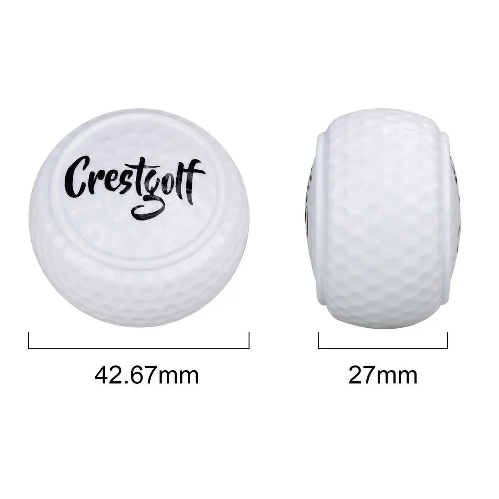 Golf Practice Ball Portable Flat Golf Balls Lightweight Golf Training Balls For Swing Putter Driving Range Home Backyards Out