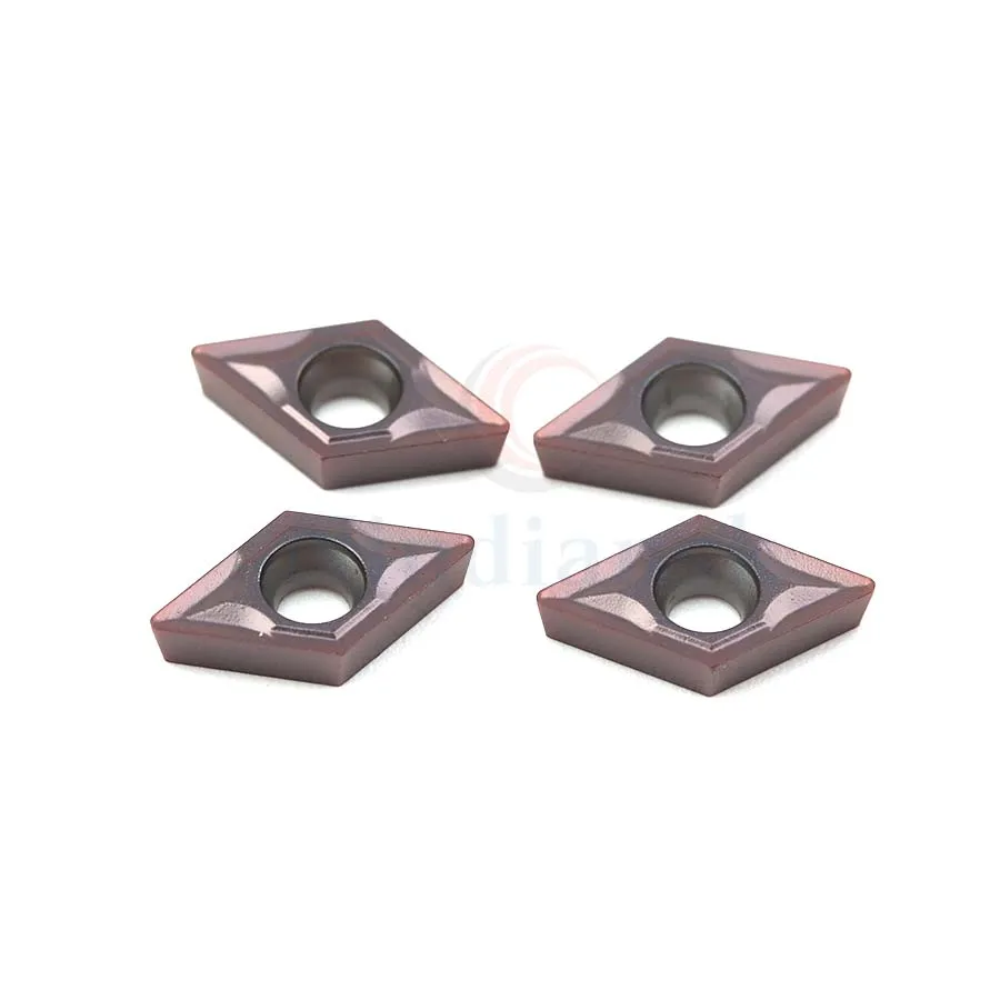 DCMT070204 VP15TF DCMT070204 UE6020 US735 inserti in metallo duro utensile per tornitura CNC utensile per tornio in metallo per la lavorazione di acciaio inossidabile, acciaio