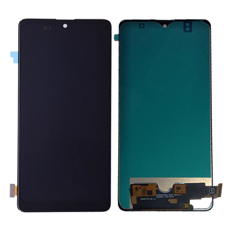 Super AMOLED For Samsung For Galaxy A71 Lcd Touch Screen Digitizer Assembly With Frame For A715 A715F A715W A715X LCD Screen