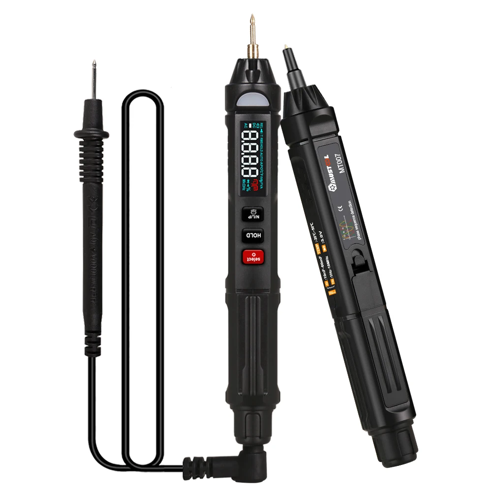 MUSTOOL 3 In 1 Digital Pen Type Multimeter Without Battery With Test Lead True RMS Color Display Screen MT007/ Pro/Pro En