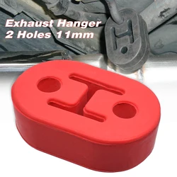 Universal Car Polyurethane Exhaust Tail Pipe Mount Bracket Hanger Insulator Muffler Grommet Bush Rod Support 11mm 2 Holes Repair