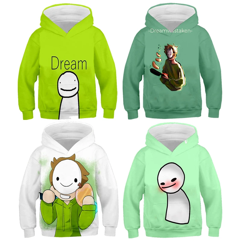 Dreamwastaken Hoodies Oversized Pullover with A Hood Sweatshirts Women Long Sleeve Girls Sportswear Men Tracksuit Boys Outwear