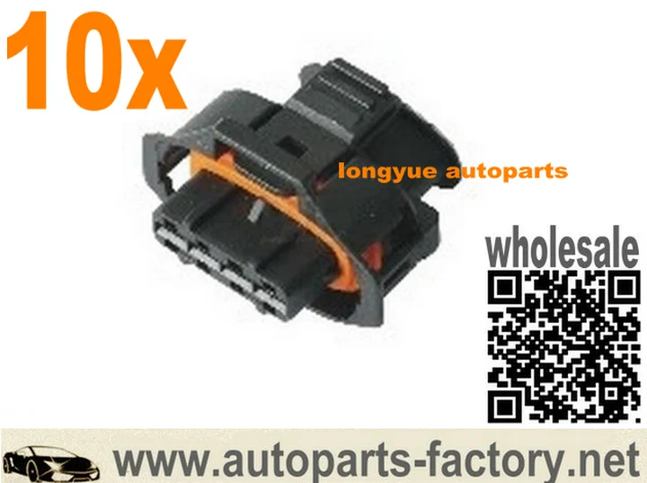 Longyue 10pcs 4 Forma Conjunto Conector Da Bobina De Ignição Para Volvo C70 S60 S70 S80 V70 XC70 XC90 2.4L