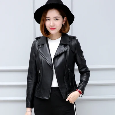 

Top brand Sheep New Locomotive Leather Jacket high quality