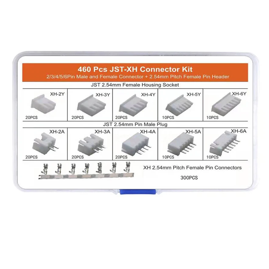 Imagem -04 - Crimpagem Alicate Crimp 2.54 mm Jst-xh Conector Kit Feminino Pin Header e Pin Habitação Terminais Adaptador Plug Set Sn58b