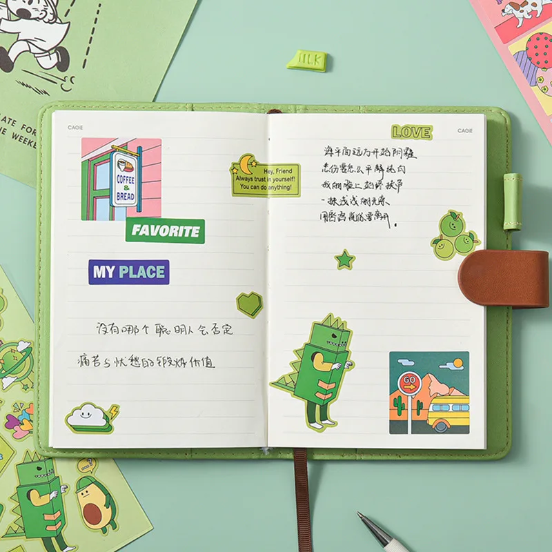 ​Cartoon Animation Animals Cute Stickers PVC Creative Paster Notebook Mobile Phone Stationery Children Funny Decorative Sticker