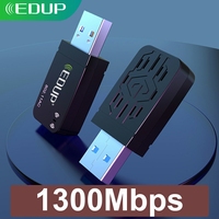 EDUP Dual Band 1300Mbps USB 3.0 Wireless AC Network Card USB WIFI Lan Adapter 802.11ac Mini Portable Wi-Fi Adapter For PC Laptop