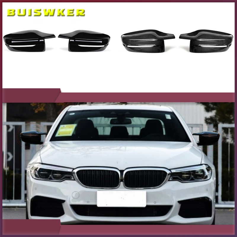 G30 G38 Bright Black Side Wing Rearview Mirror cover caps For BMW 2 3 4 5 7 Series G20 G21 G28 G22 G11 G12 G42 M4 style LHD RHD