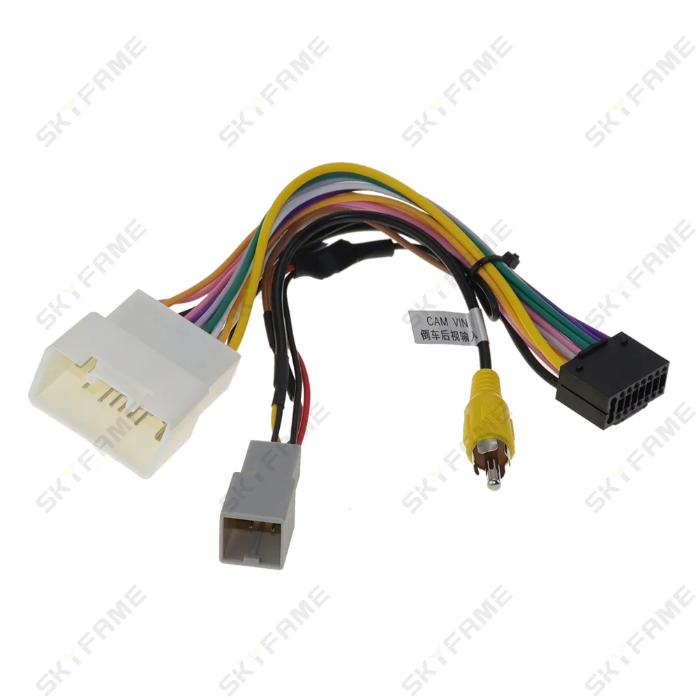 سلك توصيل ستيريو للسيارة من skyfamكابل الطاقة لميتسوبيشي أوتلاندر اكسباندر ميراج 16Pin
