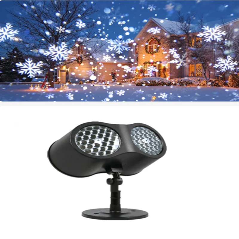 

Christmas Snowflake Projection Lamp Waterproof LED Snowflake Spotlight, Suitable For Holiday Parties, Christmas Home Garden Deco