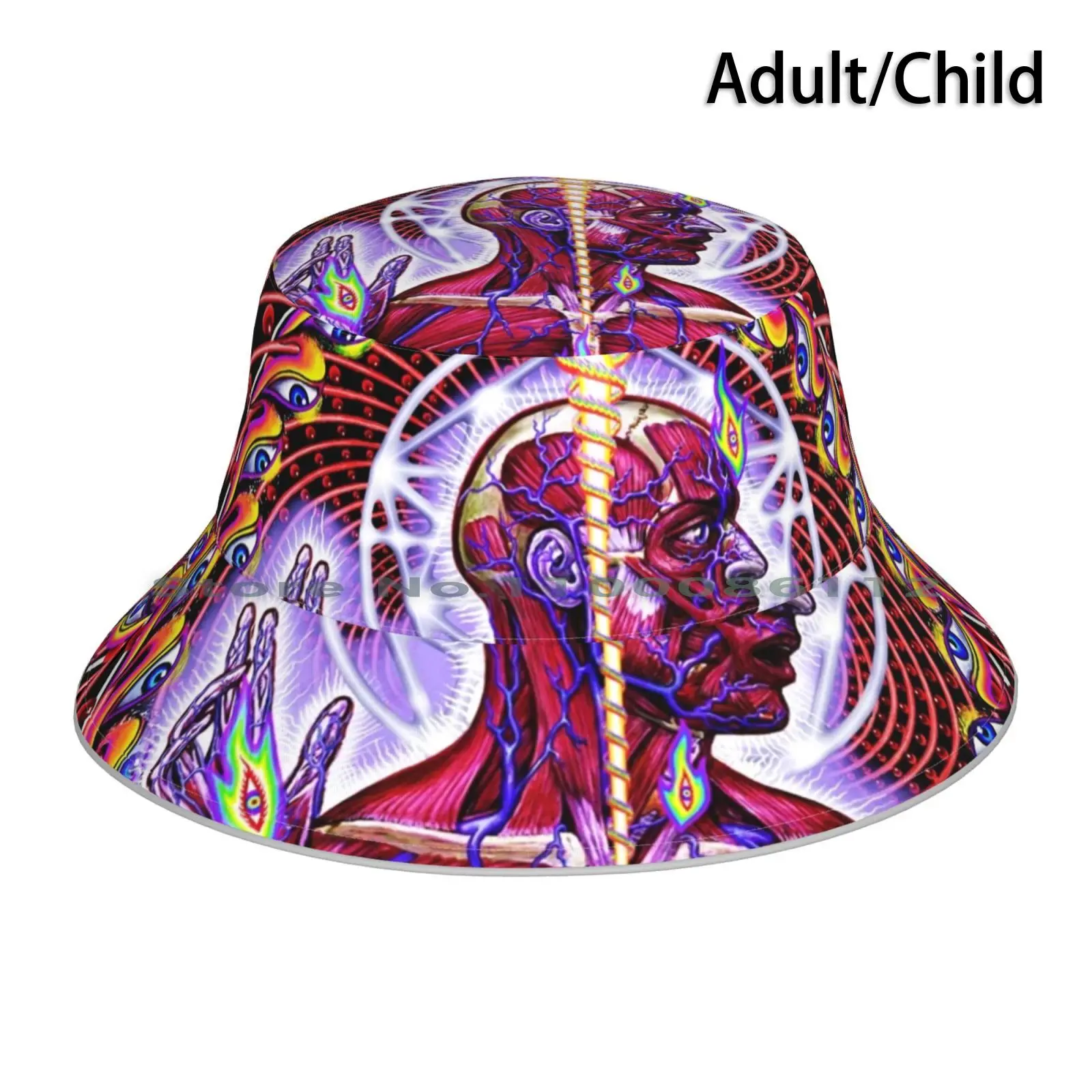 Music Rock Metal Tool Alex Grey Bucket Hat Sun Cap Music Metal Tool Alex Grey Band Genre Metal Alternatif Art Post Metal