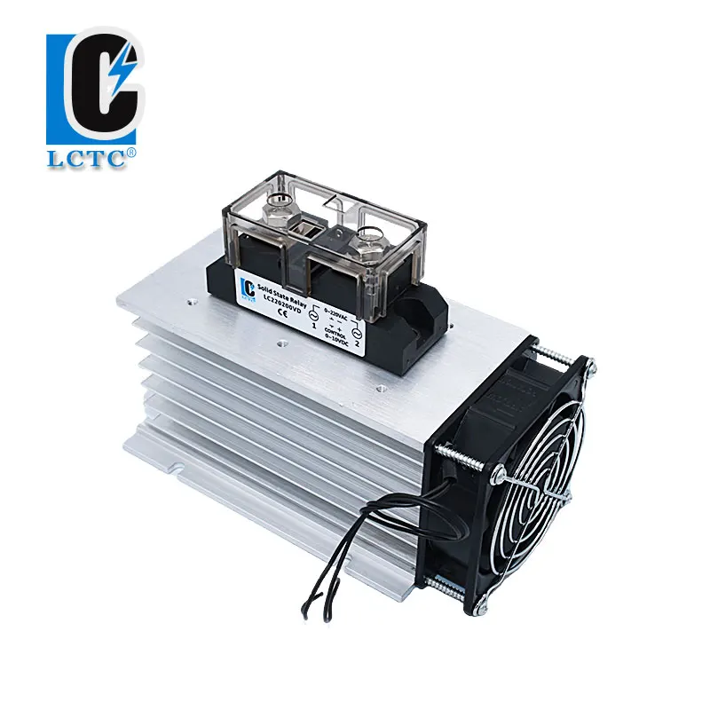 Industrial Voltage regulation SSR Voltage Regulator Model High Power 200A With Heat Sink Solid State Relay